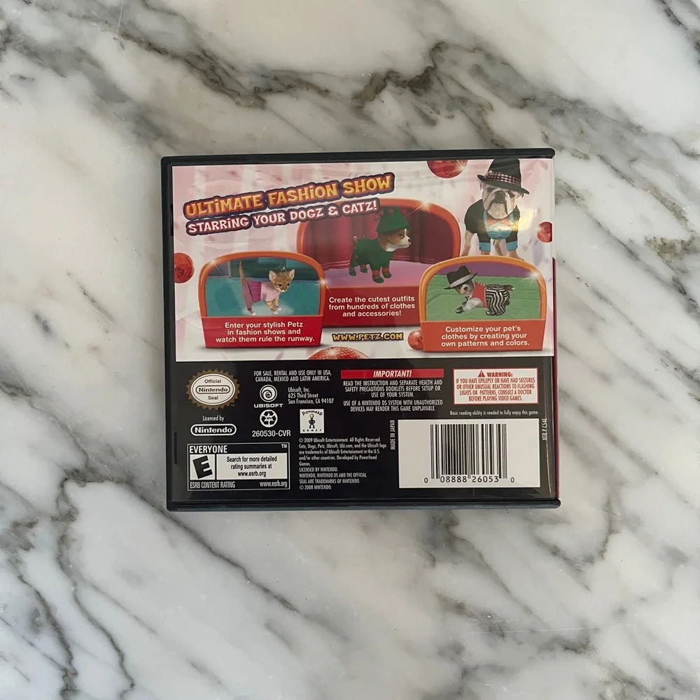Nintendo DS Petz Fashion Game